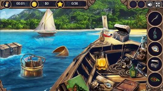 Hidden Object : Diamond Island Pirate screenshot 2