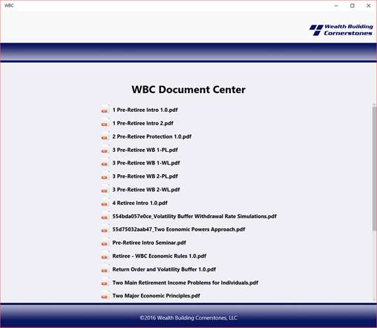 WBC Wealth Building Cornerstones screenshot 3