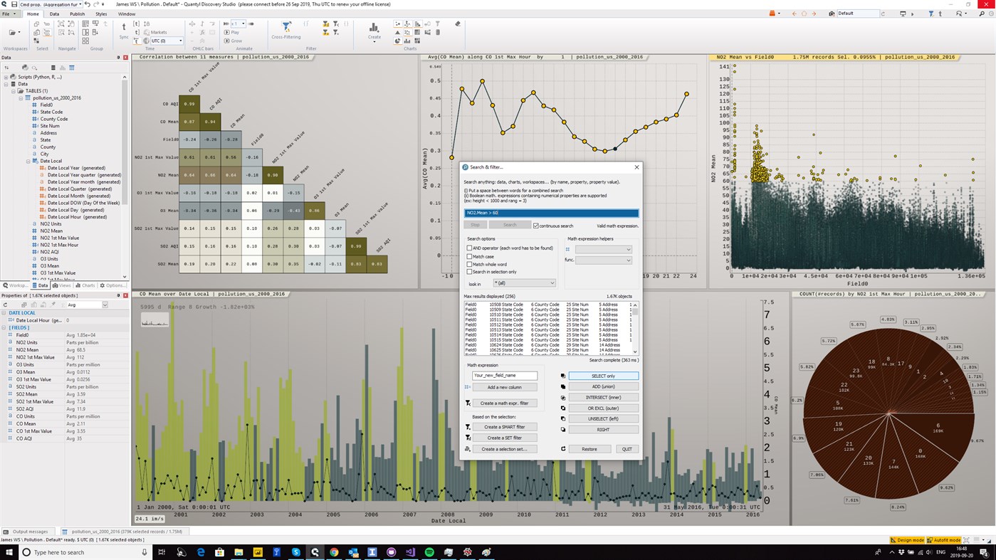 #5. Quantyl Discovery - Fast Data Visualization (Windows) Oleh: Quantyl technologies corp.