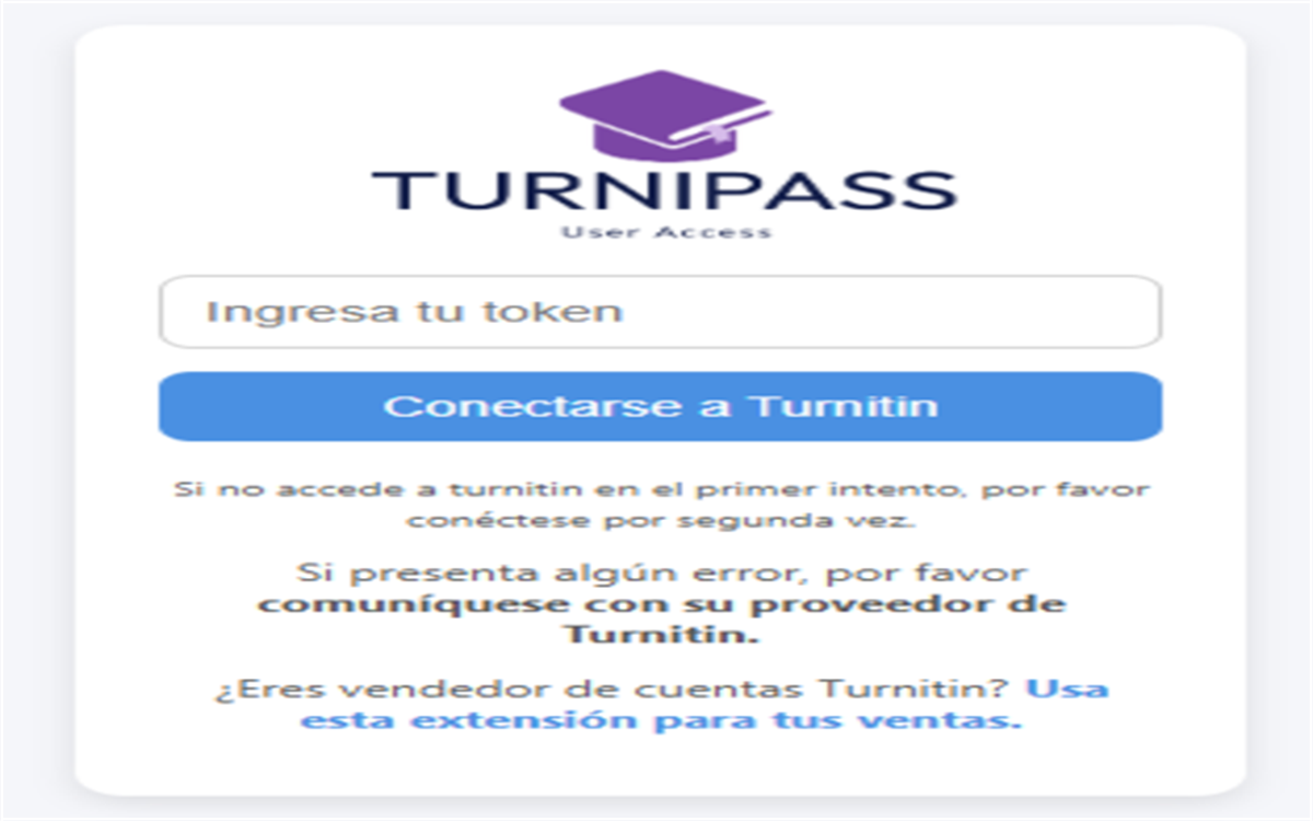 Turnipass - Acceso a Turnitin