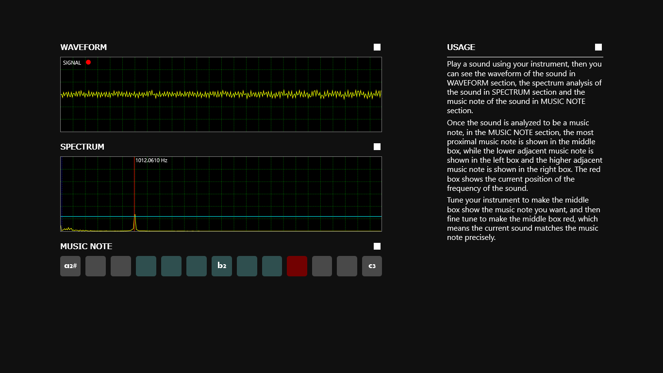 Musical Instruments Tuner for Windows 10