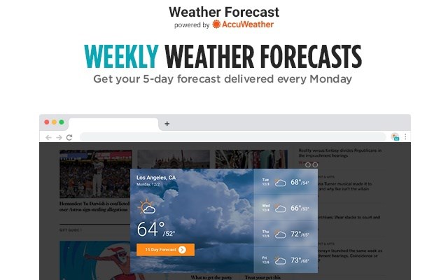 Weather Forecast powered by AccuWeather