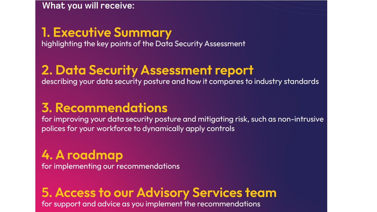 Snapshot 1 of Quorum Cyber Data Security Assessment using Microsoft Purview