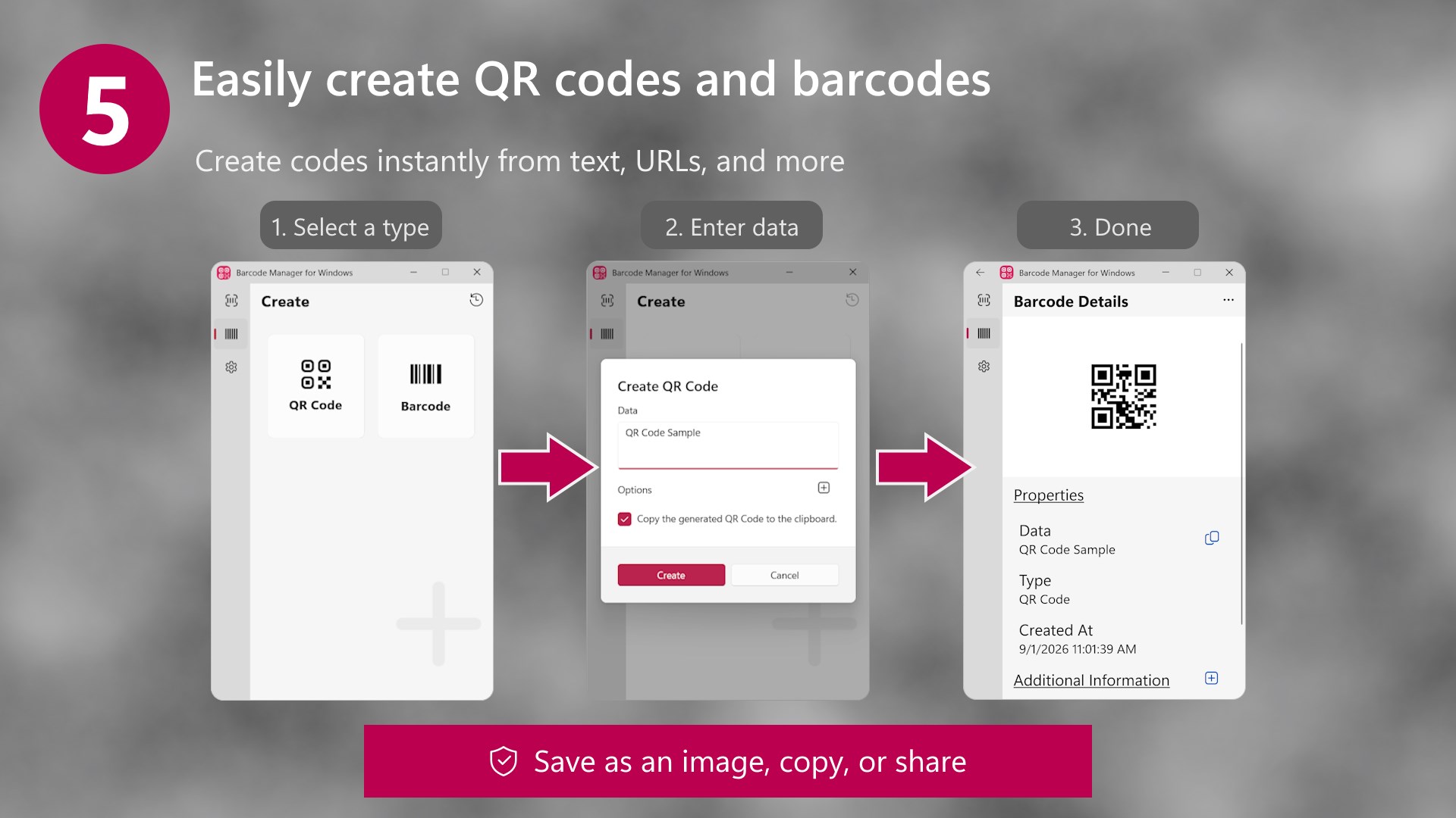 Barcode Manager for Windows screenshot