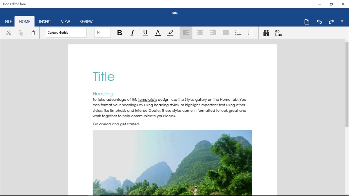#2. Doc Editor free (Windows) Oleh: 韵华软件
