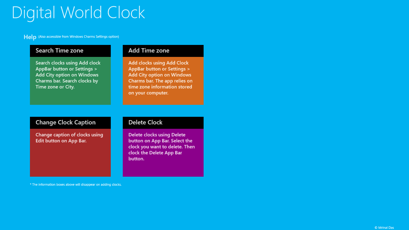 Digital World Clock for Windows 10