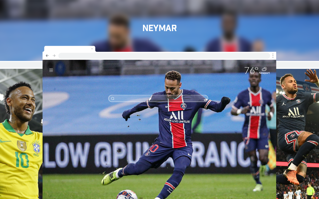 Neymar HD Wallpaper Theme