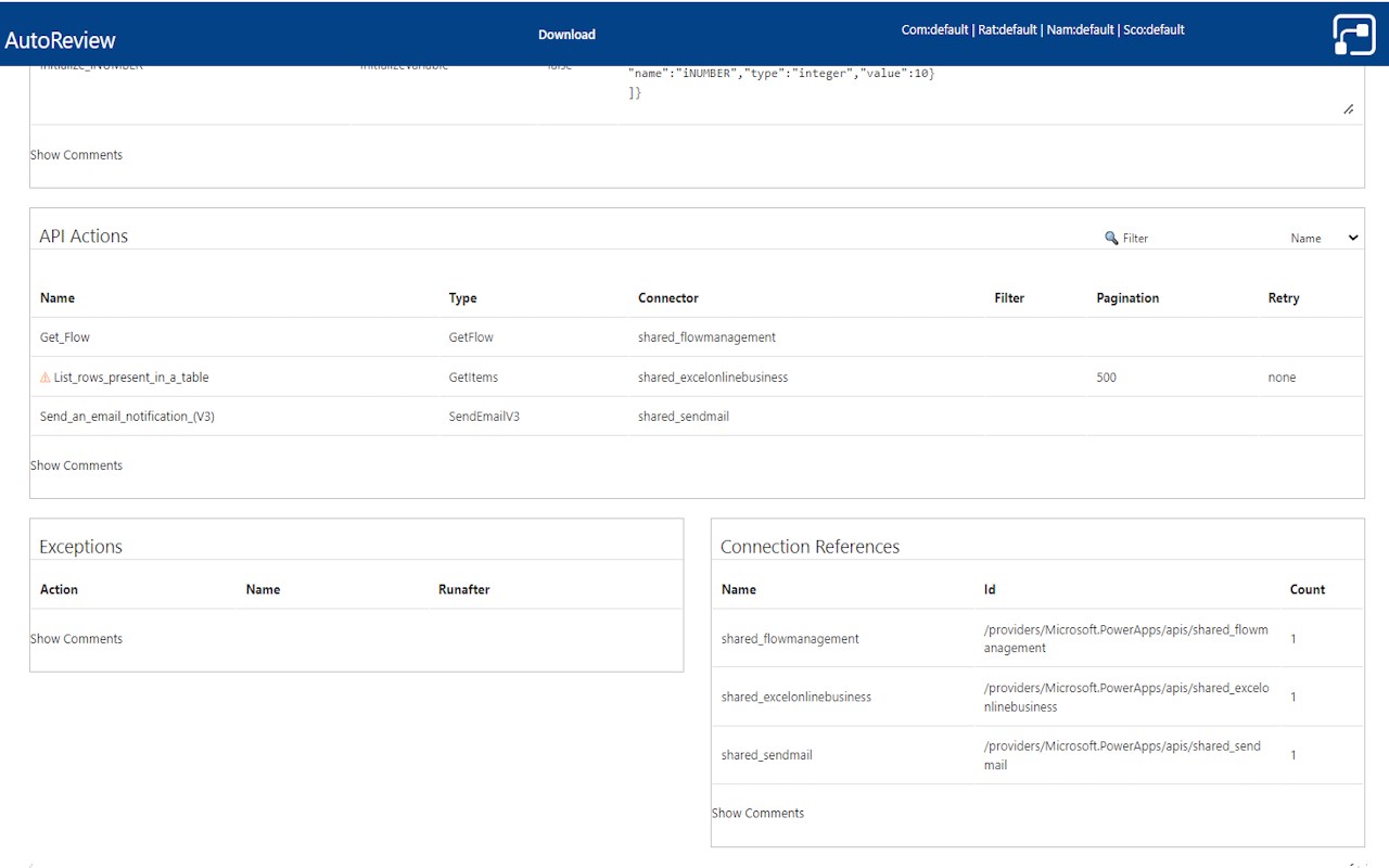 AutoReview for Power Automate