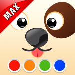 Coloring Book - Dogs MAX - funny painting book for boys and girls, adults and kids