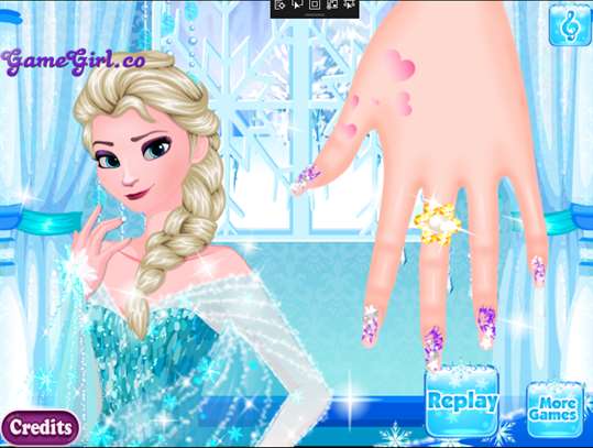 Frozen Princess Nail Salon screenshot 6