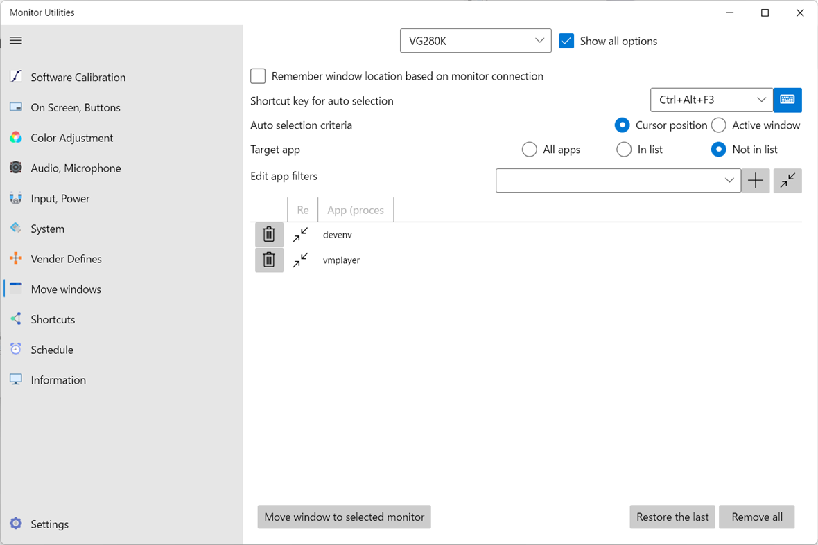 #7. Monitor Utilities (Windows) De: TNK Software(Tanaka Yusuke)