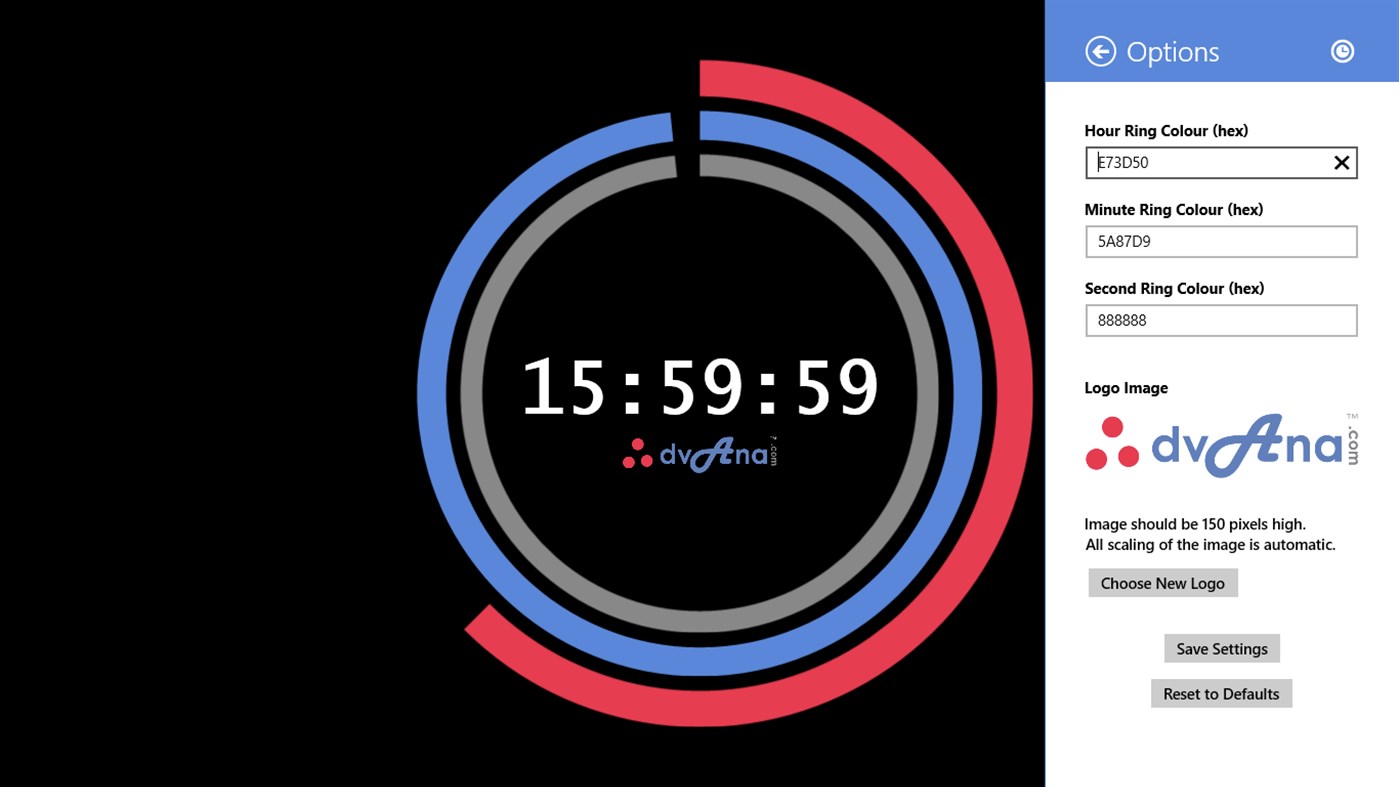 #4. Ring Clock (Windows) Bởi: ‪DVANA‬