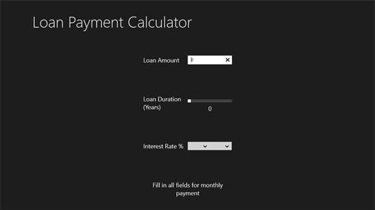 Loan Monthly Payments Calculator screenshot 1