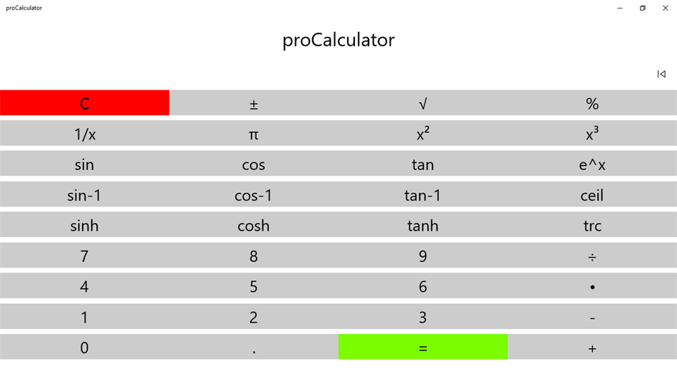 proCalculator (Windows) 由: CSTRSK