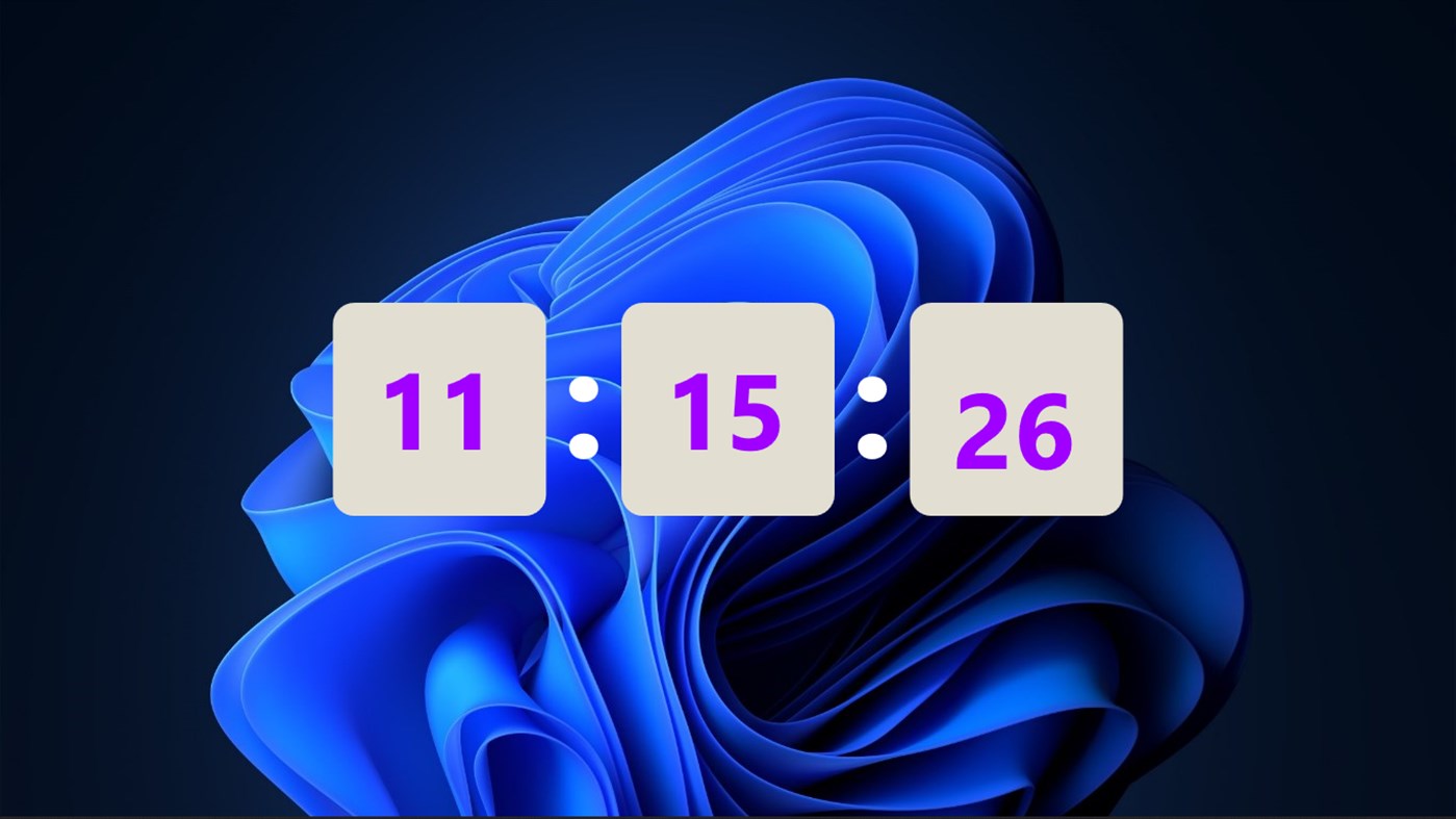 #2. Personal Screen Clock (Windows) Bởi: ObSharp