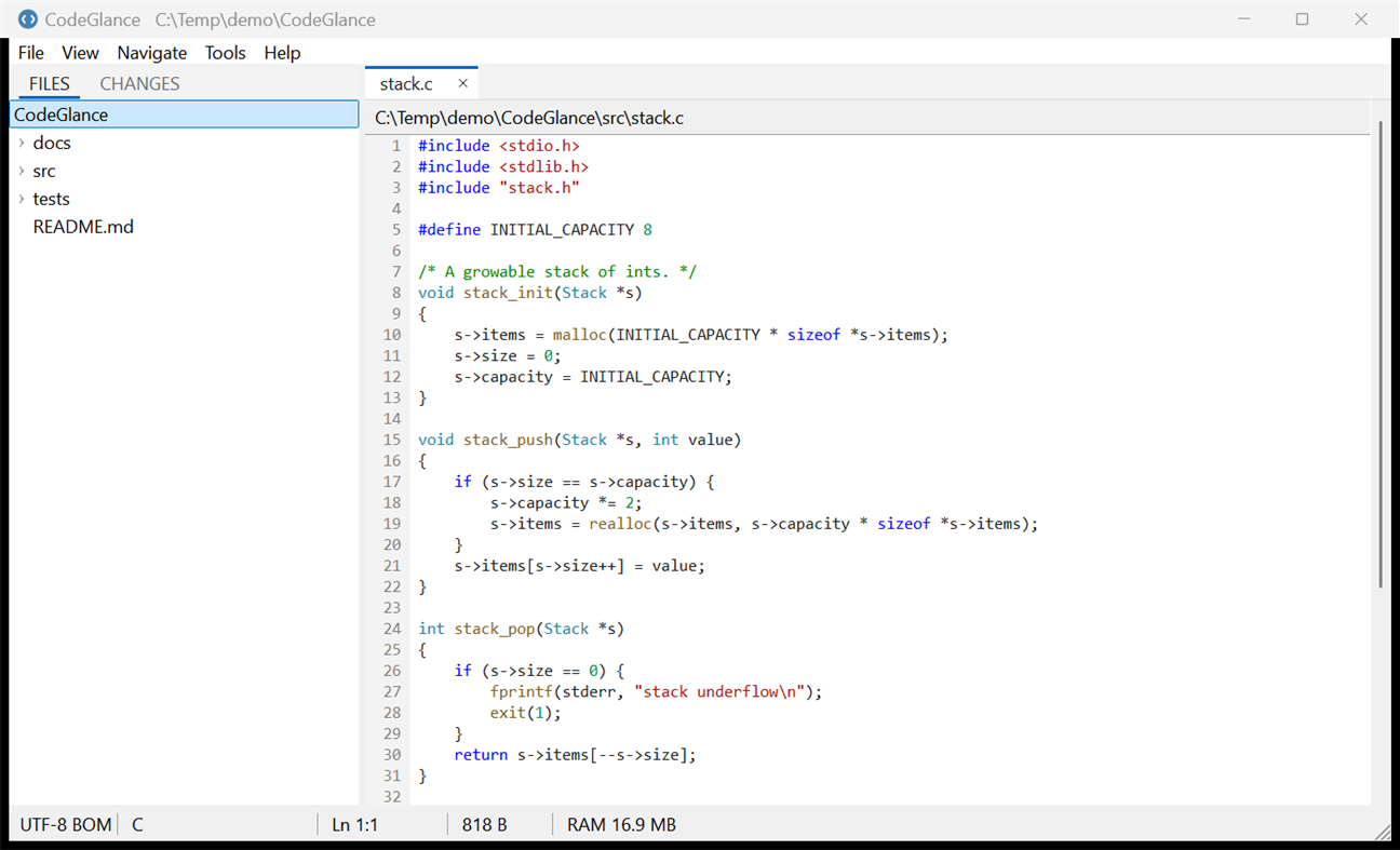 #3. CodeGlance (Windows) بواسطة: Manish Paul Simon