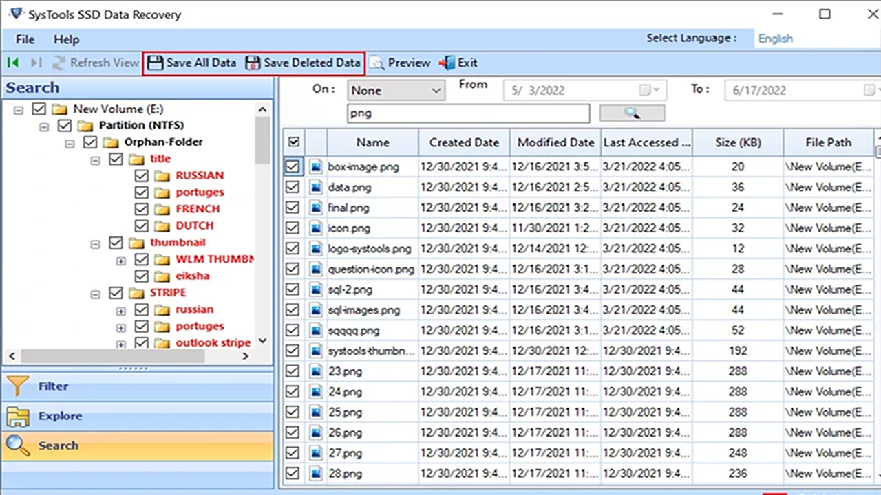 Snapshot 4 of SysTools SSD Data Recovery