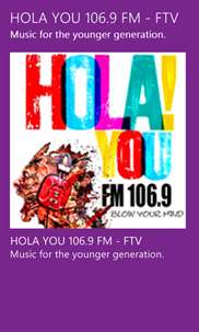 HOLA YOU 106.9 FM - FTV screenshot 2
