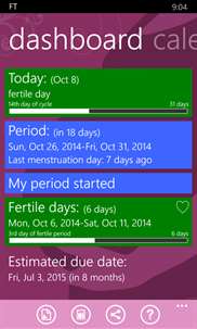 Fertility Tracker screenshot 1