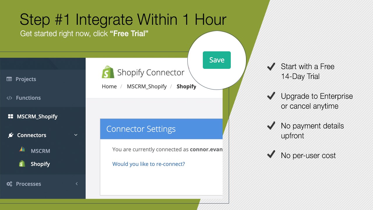 Snapshot 2 of Shopify and Microsoft Dynamics 365/CRM Integration