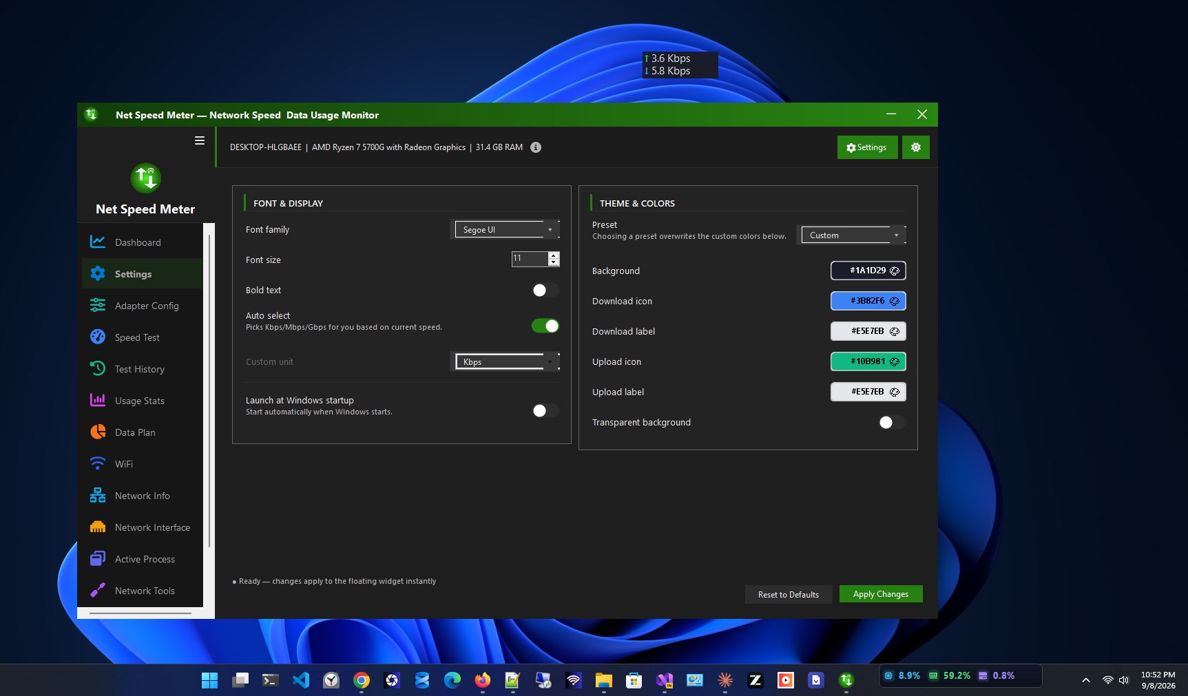 Net Speed Meter screenshot