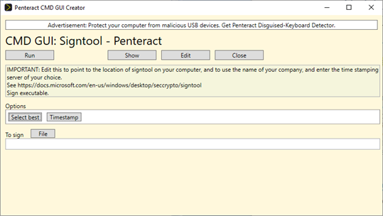 Penteract CMD GUI Creator screenshot 5