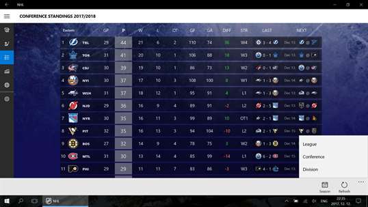 NHL Client screenshot 3