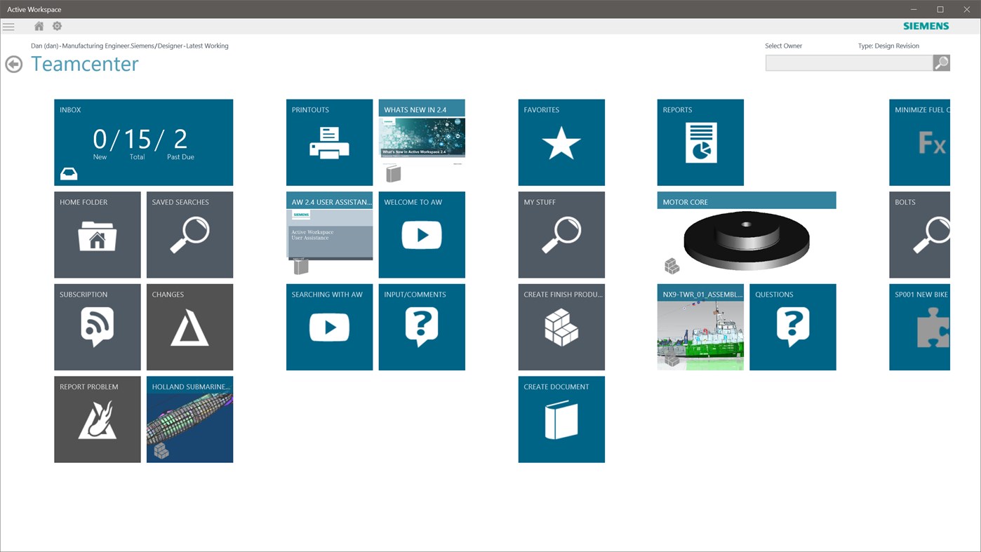 #2. Active Workspace (Windows) بواسطة: Siemens Digital Industries Software (PLM)
