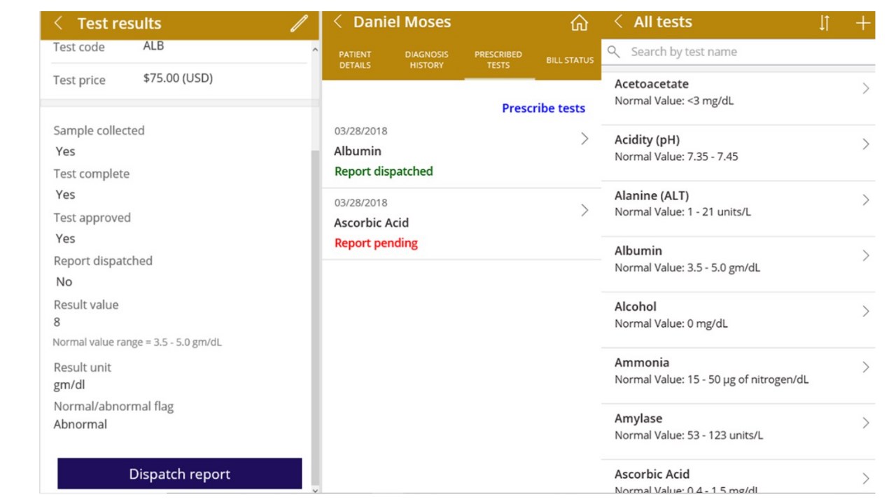 Snapshot 3 of GoLab - Hospital Lab Management