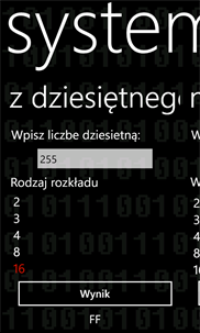 Systemy Liczbowe screenshot 2