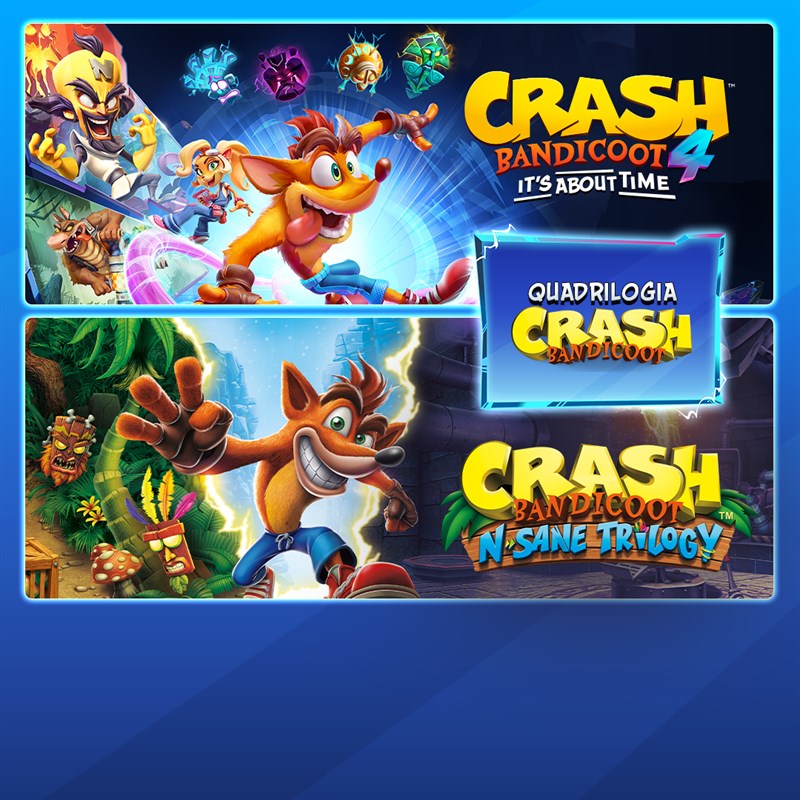 Crash Bandicoot™ - Pacote Quadrilogia — jogo digital para Xbox One e Series X|S