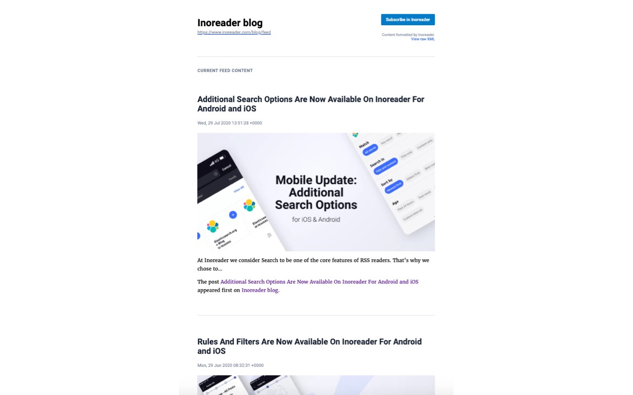 RSS Reader Extension (by Inoreader)