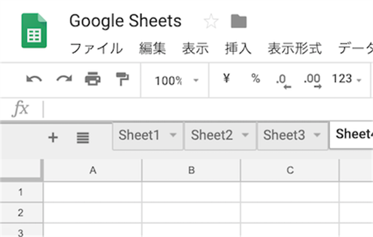 Google Sheets Tabs on top