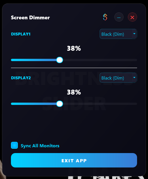 BrightnesSlider screenshot