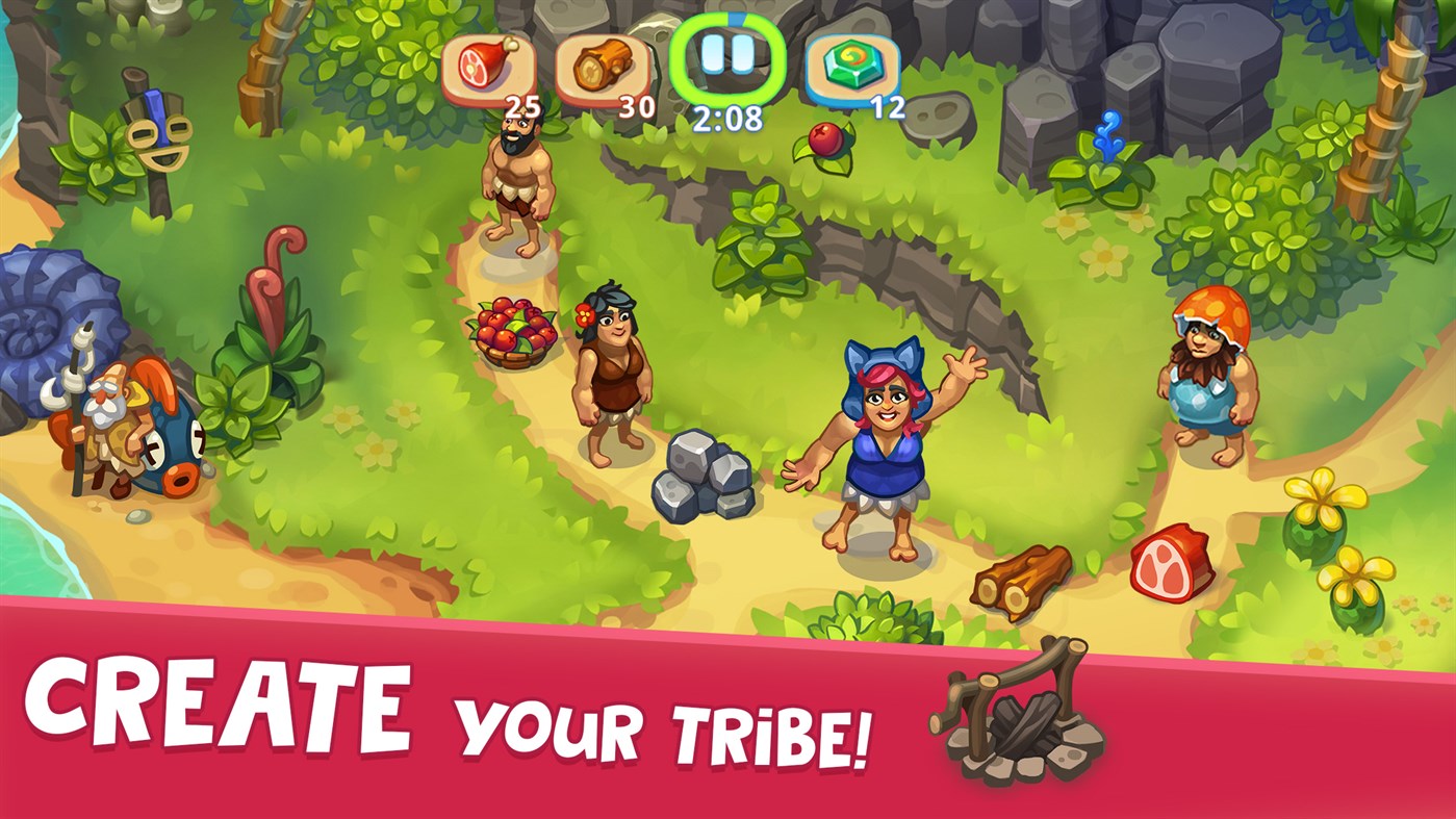 #2. Tribe Dash - Time management (Windows) By: MATRYOSHKA GAMES (CY) LTD