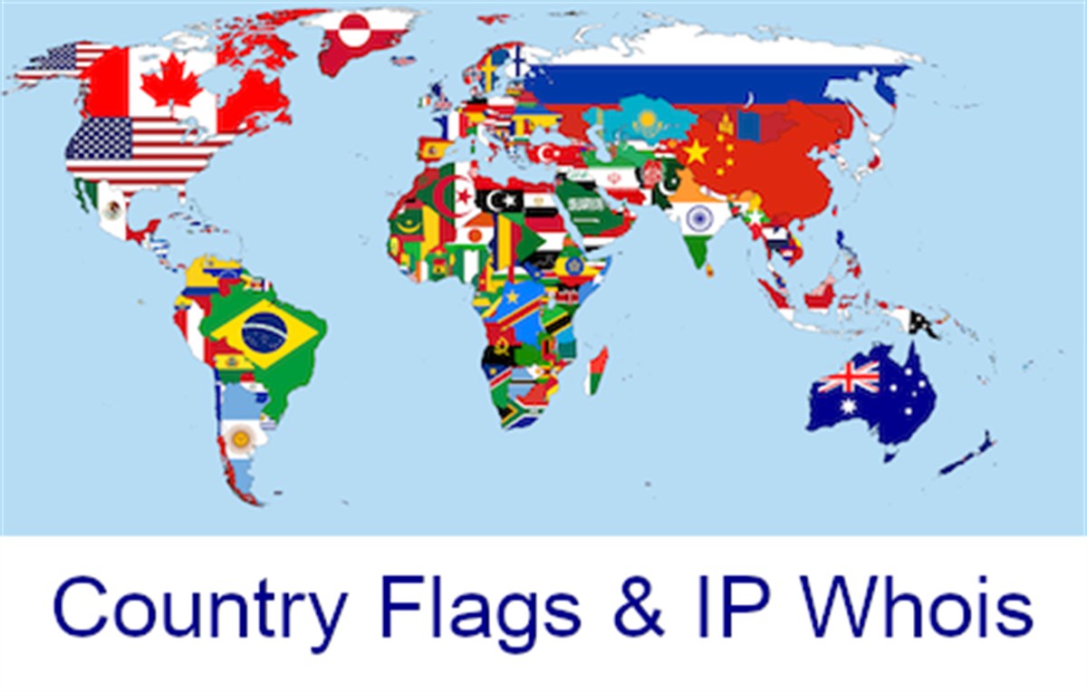 Country Flags & IP Whois