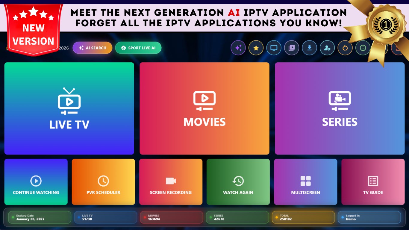 IPTV Smarter for Windows - Live TV screenshot