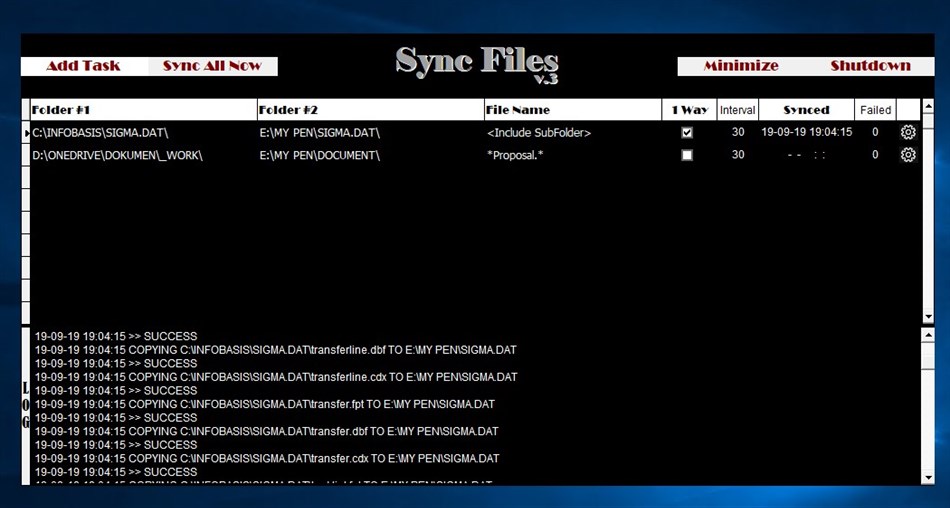 Sync Files (Windows) 由: PT. Tata Logic Infobasis