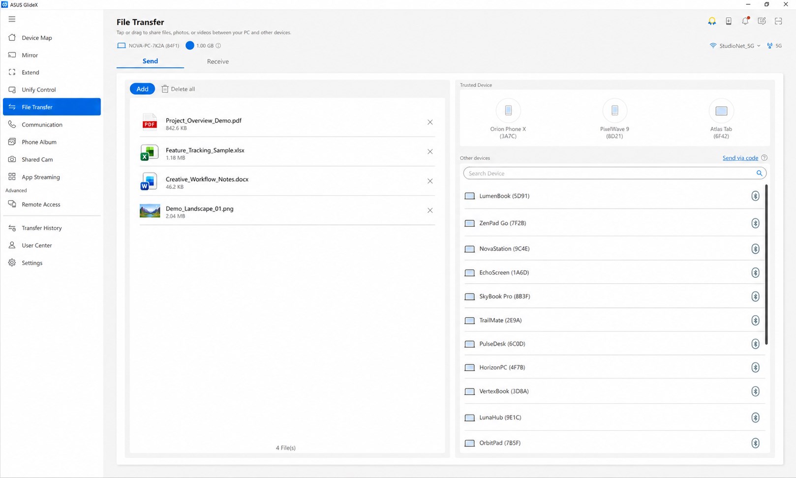 ASUS GlideX screenshot