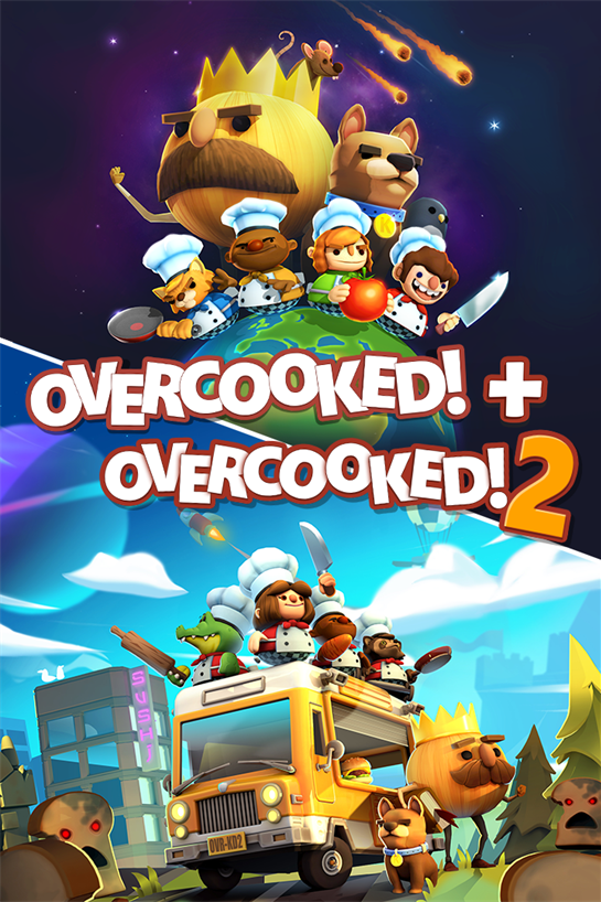 Снимок коробки Overcooked! + Overcooked! 2