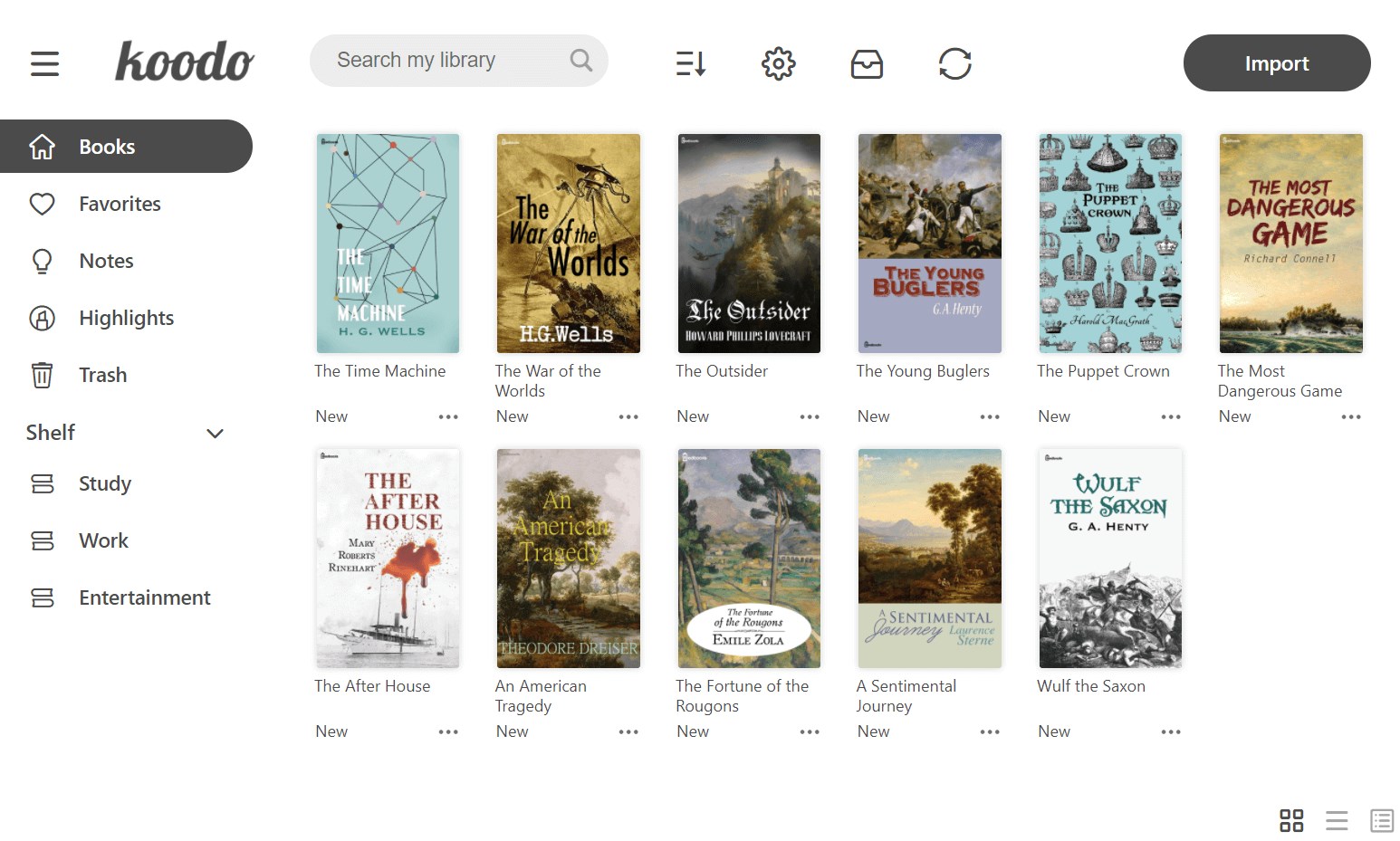 Koodo Reader screenshot