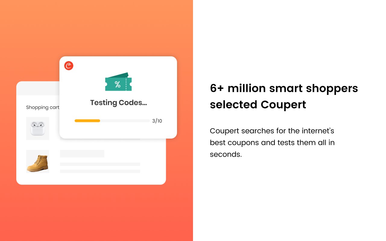 Coupert - Automatic Coupon Finder & Cashback