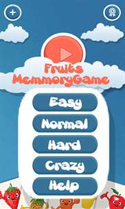 Memory Fruit For Kids screenshot 1