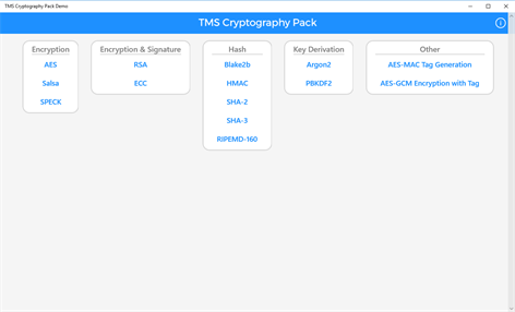 TMS Cryptography Pack Demo Screenshots 1