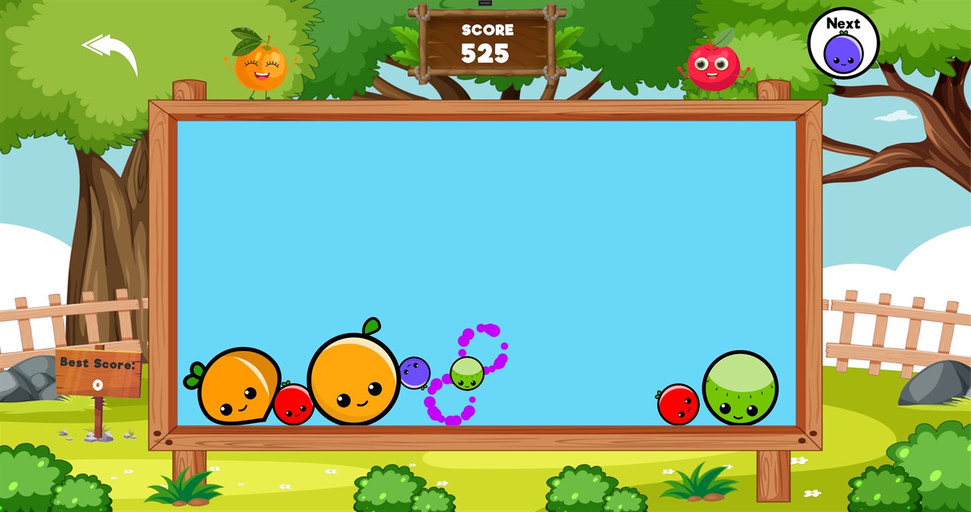 #4. Fruit Merge: Endlessly Fun! (Windows) By: Dino­