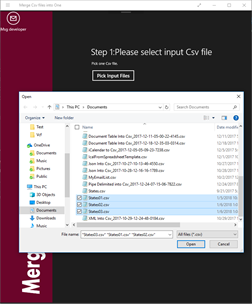 Merge Csv files into One screenshot 1