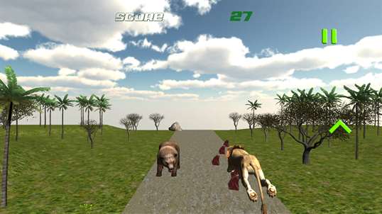 Lion Survival Run 3D screenshot 2