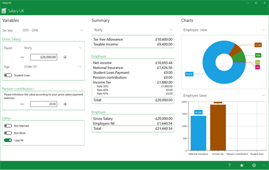 Salary Calculator for UK screenshot 1