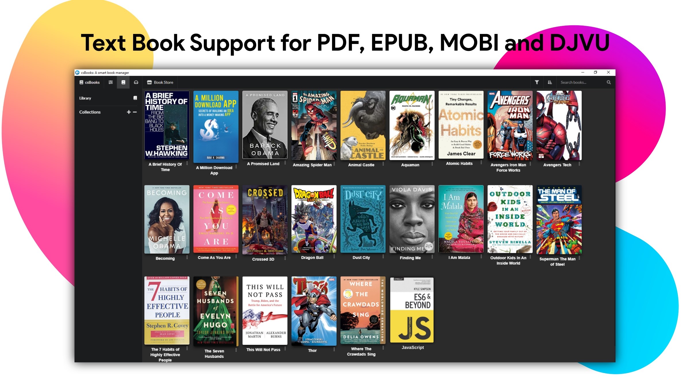 csBooks - A Smart EPUB Book and Comic Reader Monitor Shots 1