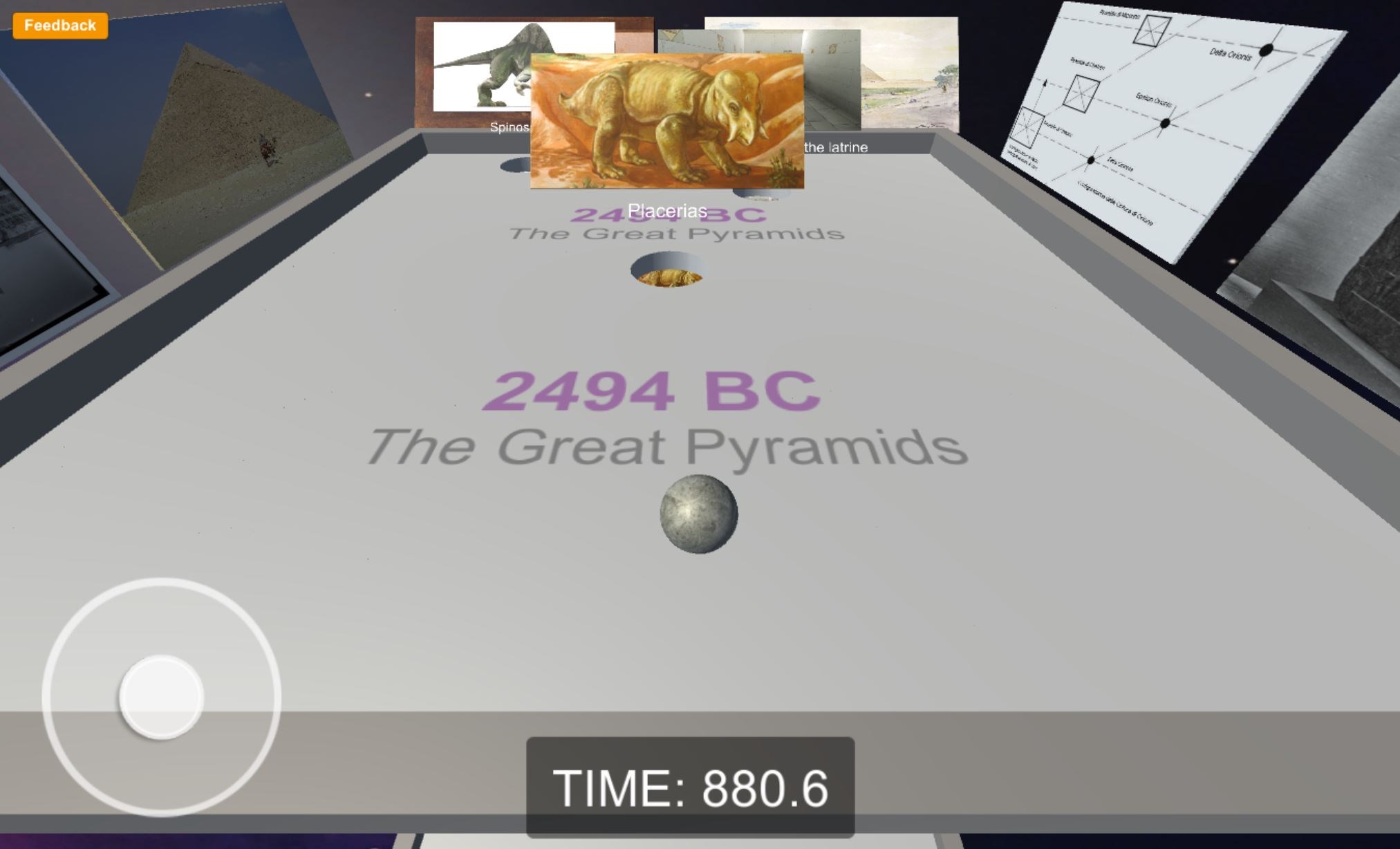 Images to the side and back of the platform are representative of the platform event.